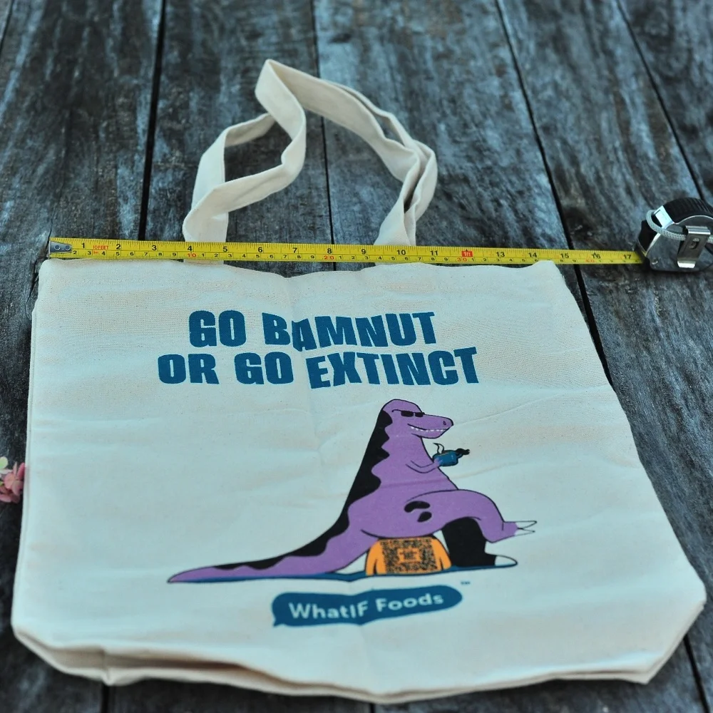 1-3 Fun Animals Print Tote Bag Canvas Shopping Bag Carry On Bag Collapsable